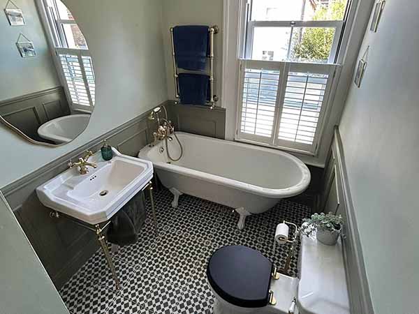 kitchen renovation with wooden table tops